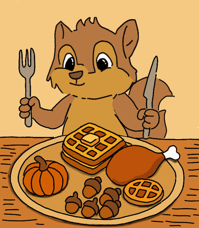 I’m thankful for waffles